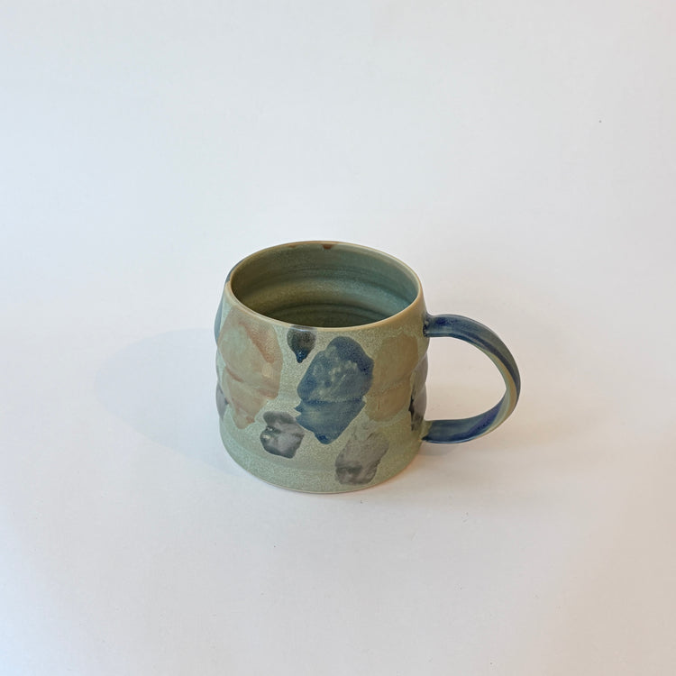Grande tasse verte et bleue