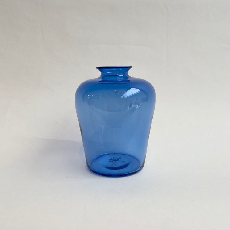 Petit vase bouteille Bleu profond #3