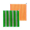 Lot de 2 débarbouillettes rayées