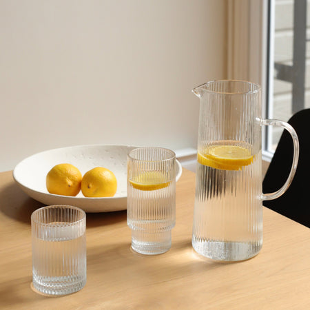 Carafe en verre Ripple clair