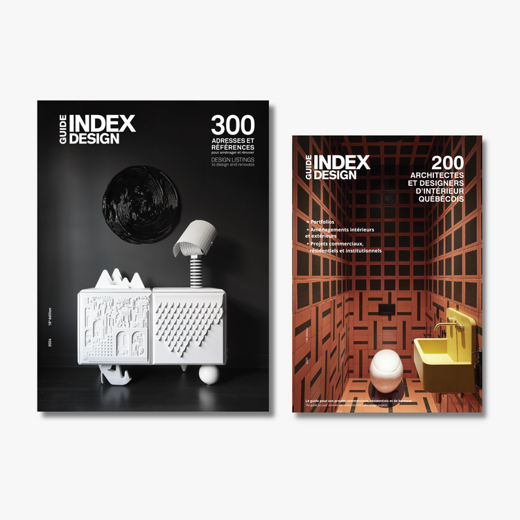 DUO Index Design - guide 300 adresses et références design, édition 2024 + guide 200 architectes et designers québécois, édition 2023