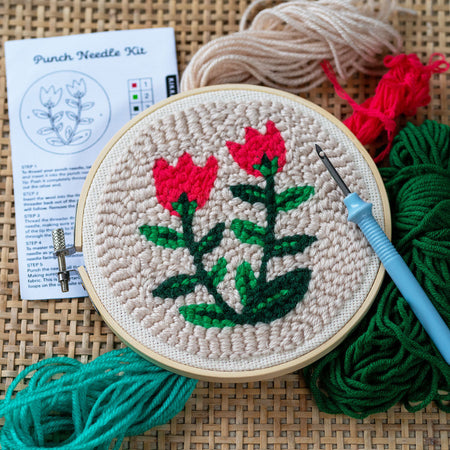 DIY Punch Needle Tulips Kit