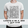 T-shirt unisexe 'Art T-shirt Club' par Julien Castanié
