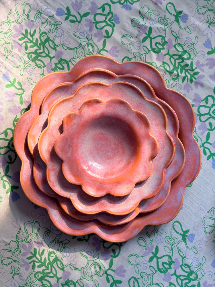 Assiette creuse en porcelaine [modèles variés]