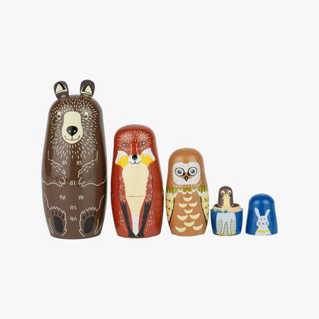Wild Animal Doll Set