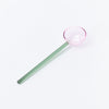 Two-tone glass spoon [varied colors] 