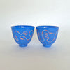 Blue snake cup