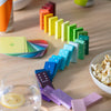 Multicolored dominoes game 