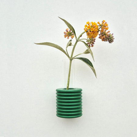 Small green Ribble wall vase