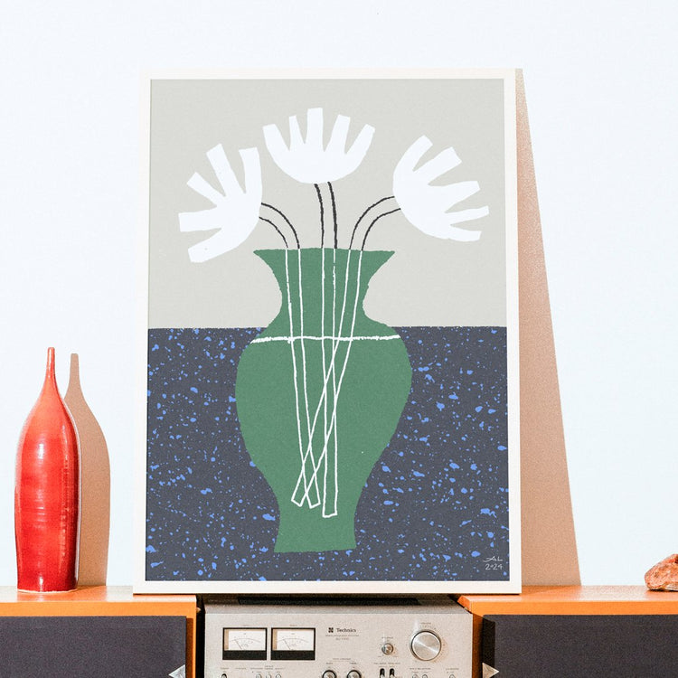 Affiche 'Green Vase'