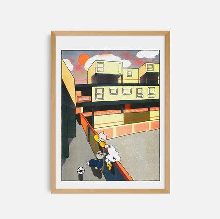 Affiche risographie 'Estate Hang'