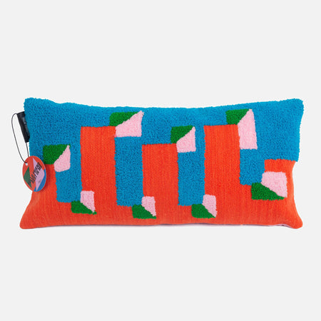 Geometric rectangular cushion 