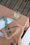 Set of 2 Mocha Linen Napkins 