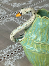 Vase Green Swan