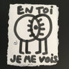 Petite affiche originale 'En toi je me vois'