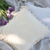 Housse de coussin Rayures beige