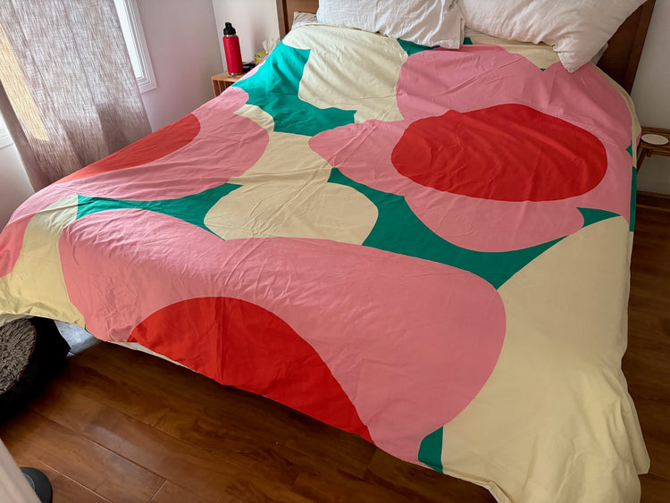 Housse de couette Florale lit king [tel quel]