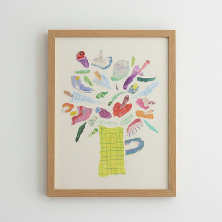 Oeuvre originale 'Pétales en cavale'