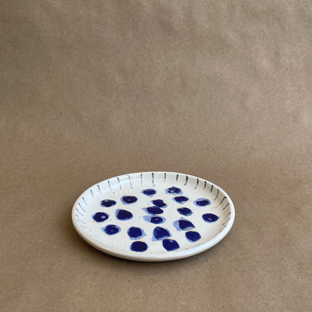 Small abstract ceramic plate no.332 