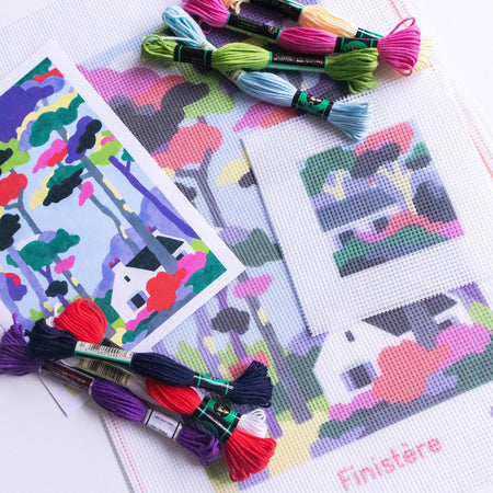 Kit DIY de canevas à broder 'Finistère'