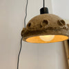 'Swirl' paper pulp hanging lamp 