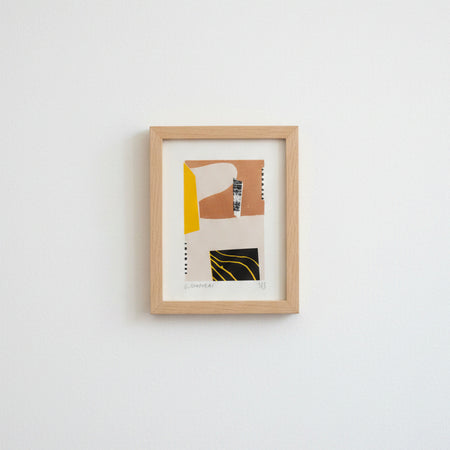Mini oeuvre sérigraphiée Paysages urbains terre