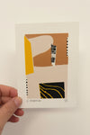 Mini oeuvre sérigraphiée Paysages urbains terre