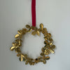 Fragaria virginiana wreath in brass