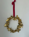 Fragaria virginiana wreath in brass