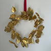 Brass Leaf Confetti Wreath