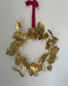 Brass Leaf Confetti Wreath