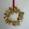 Vitis riparia wreath in brass