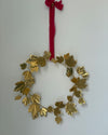Ribes alpinum wreath in brass