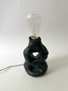 Lampe noire en céramique