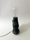 Lampe noire en céramique
