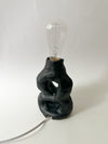 Lampe noire en céramique