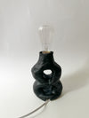 Lampe noire en céramique