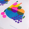 Risograph poster 'Fruity Bowl'