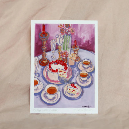 Affiche 'Kaffee und Kuchen'