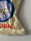 Oeuvre originale en papier mâché 'Génial'