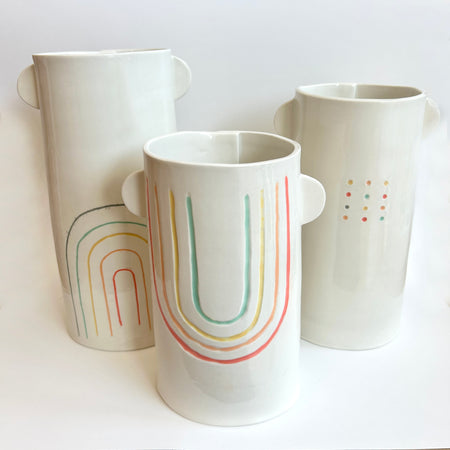Vase XL en porcelaine Rainbow