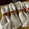 Set of 4 Cranberry Napkin Rings