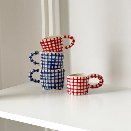 Small Plaid Mug [Various Models]