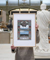 Affiche risographie 'Le musée d'Orsay, Paris'