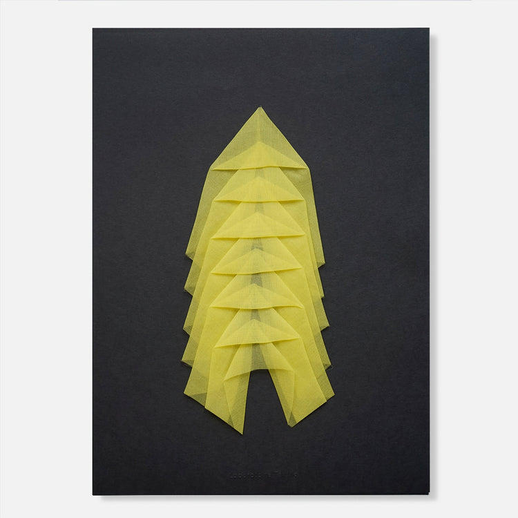 Pièce murale 'Triangles Jaunes'