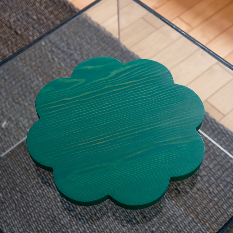 Green Fir Wood Lazy Susan Tray