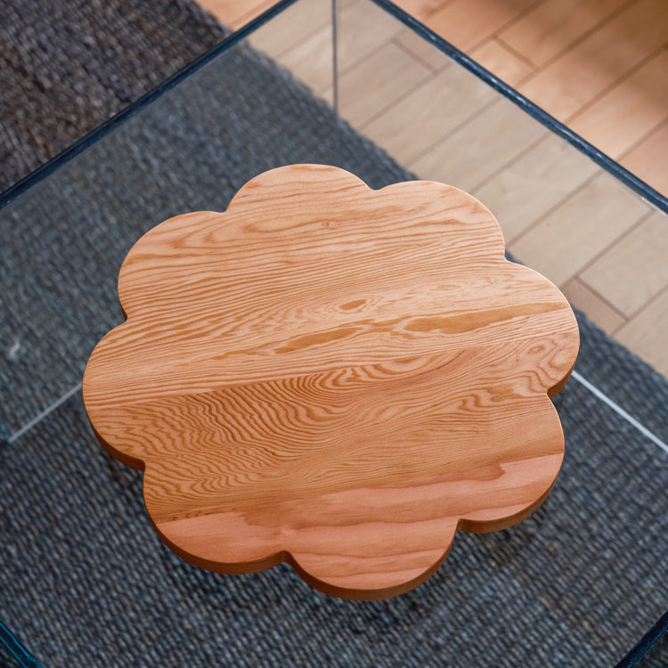 Lazy Susan tray in natural fir wood