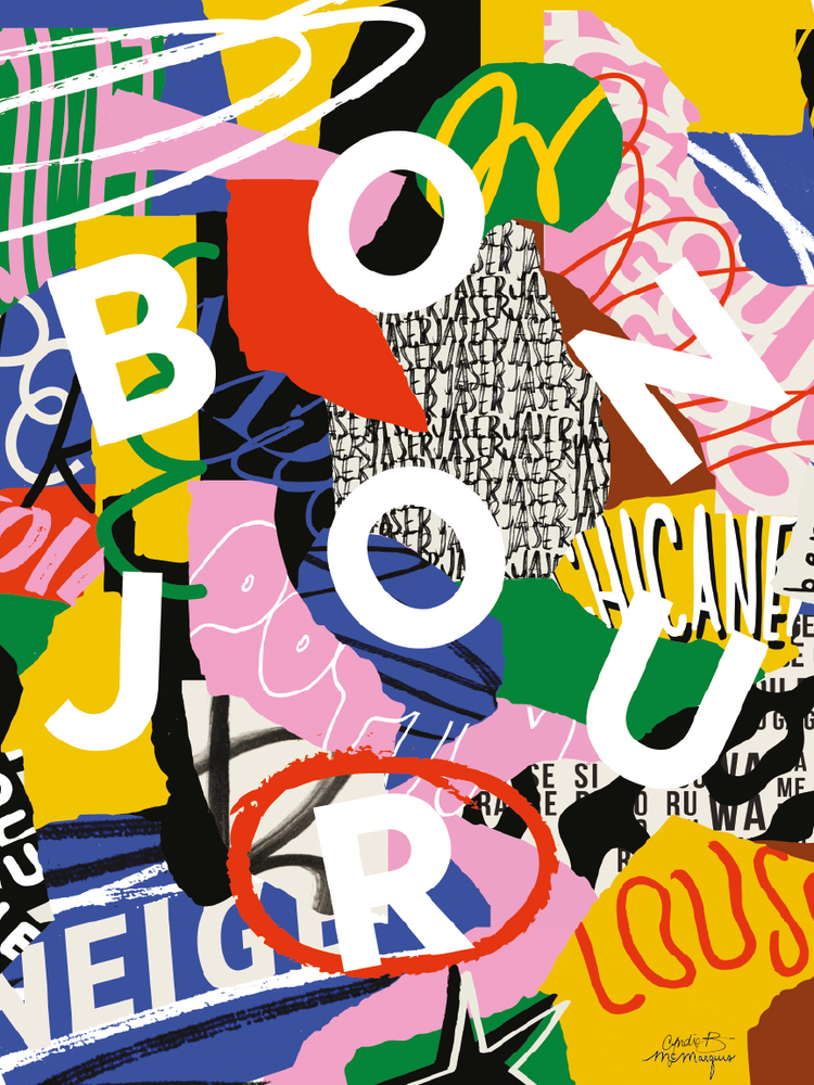 Affiche 'Bonjour'