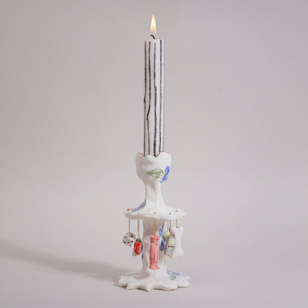 Chandelier en porcelaine Breloques