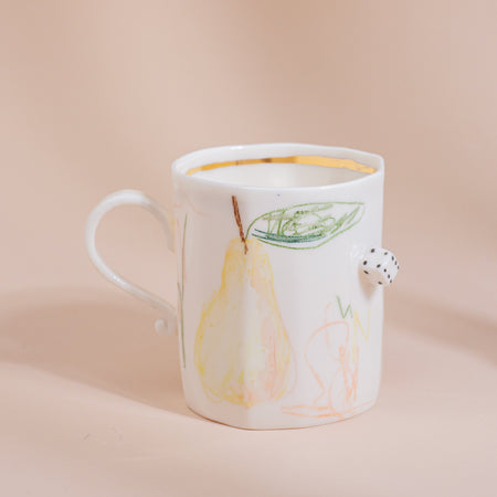 Tasse en porcelaine Pear